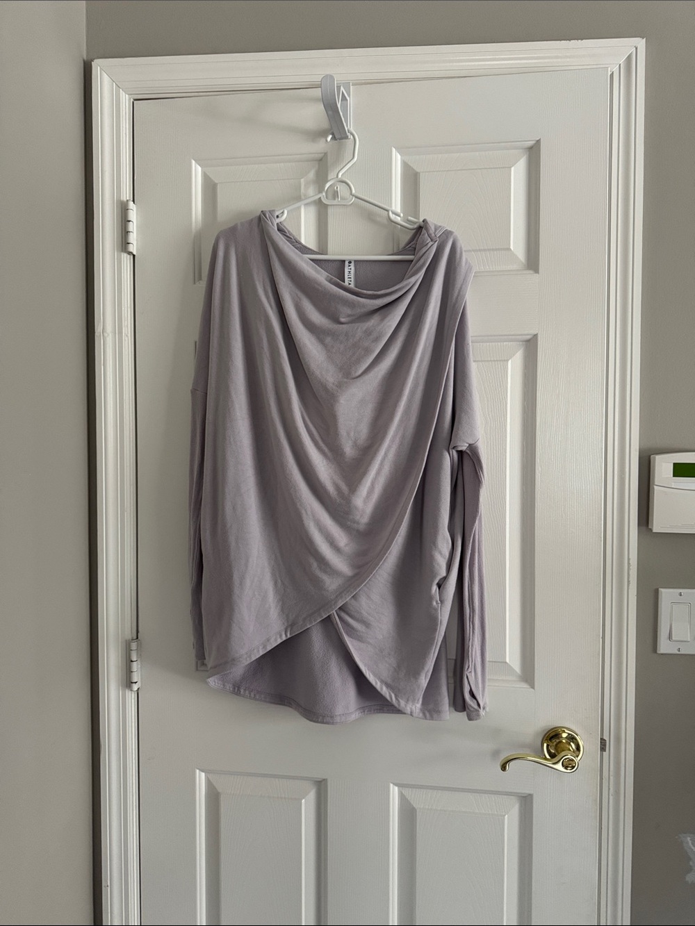 Athleta Draped Wrap-Front Tunic in Light Lavender